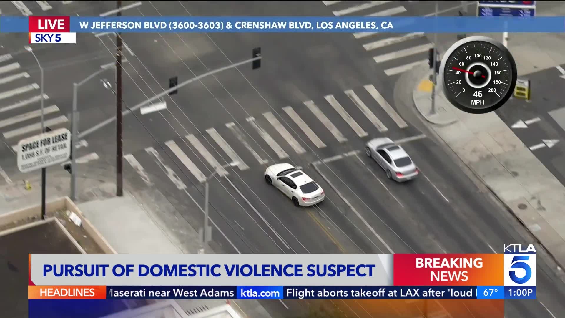 Police chase ends with shooting in L.A. – KTLA