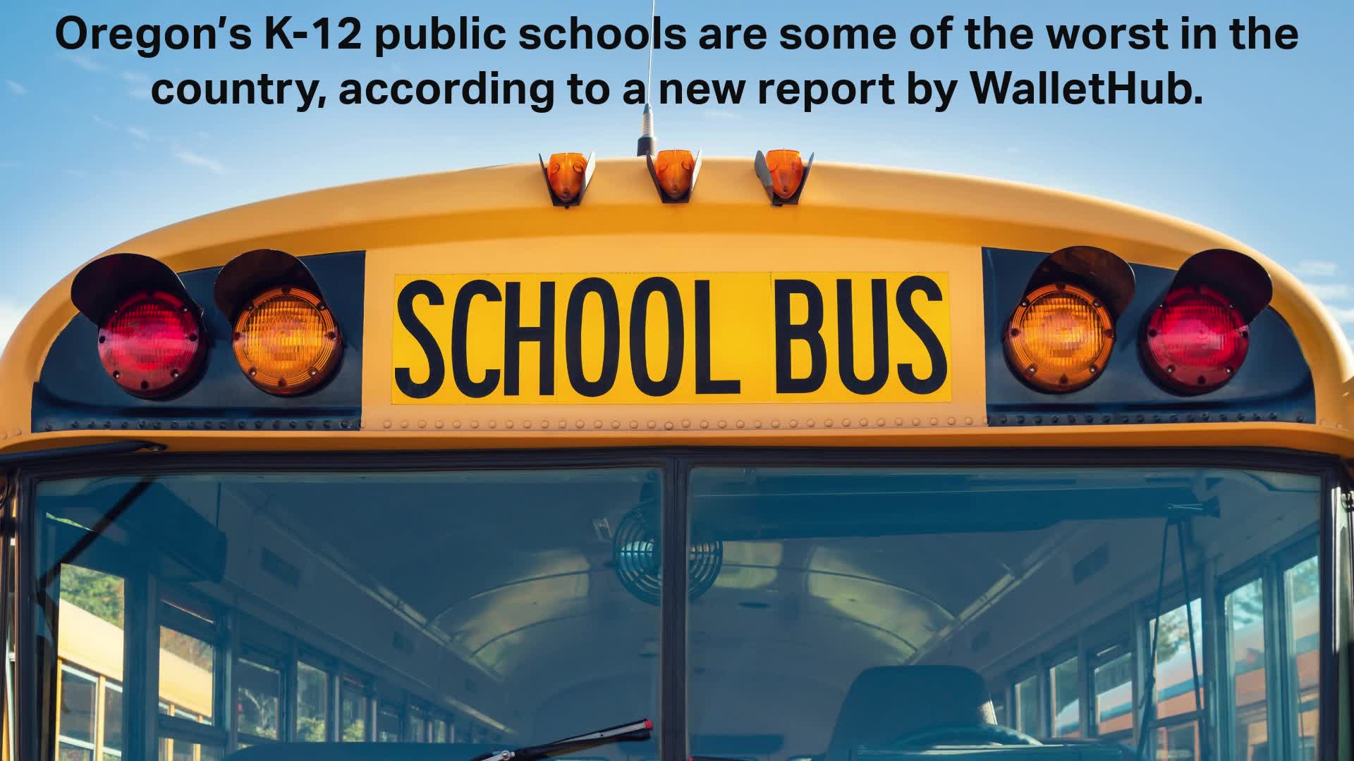 Oregon public schools ranked among worst in U.S., study shows